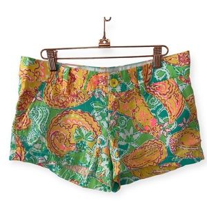 Lilly Pulitzer Walsh Shorts Pop Goes the Lemur Paisley 4 Preppy Resort Summer